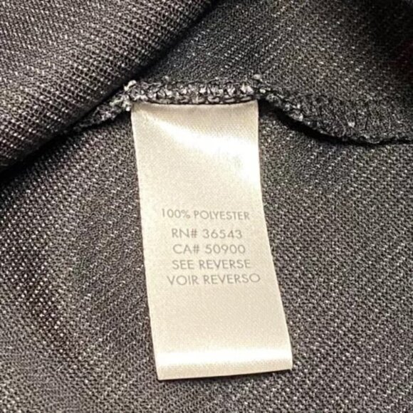 Calvin Klein 1/2 Zip Adult 44” Chest Black Gray No Size Tag Lightweight Sweater - Picture 9 of 11